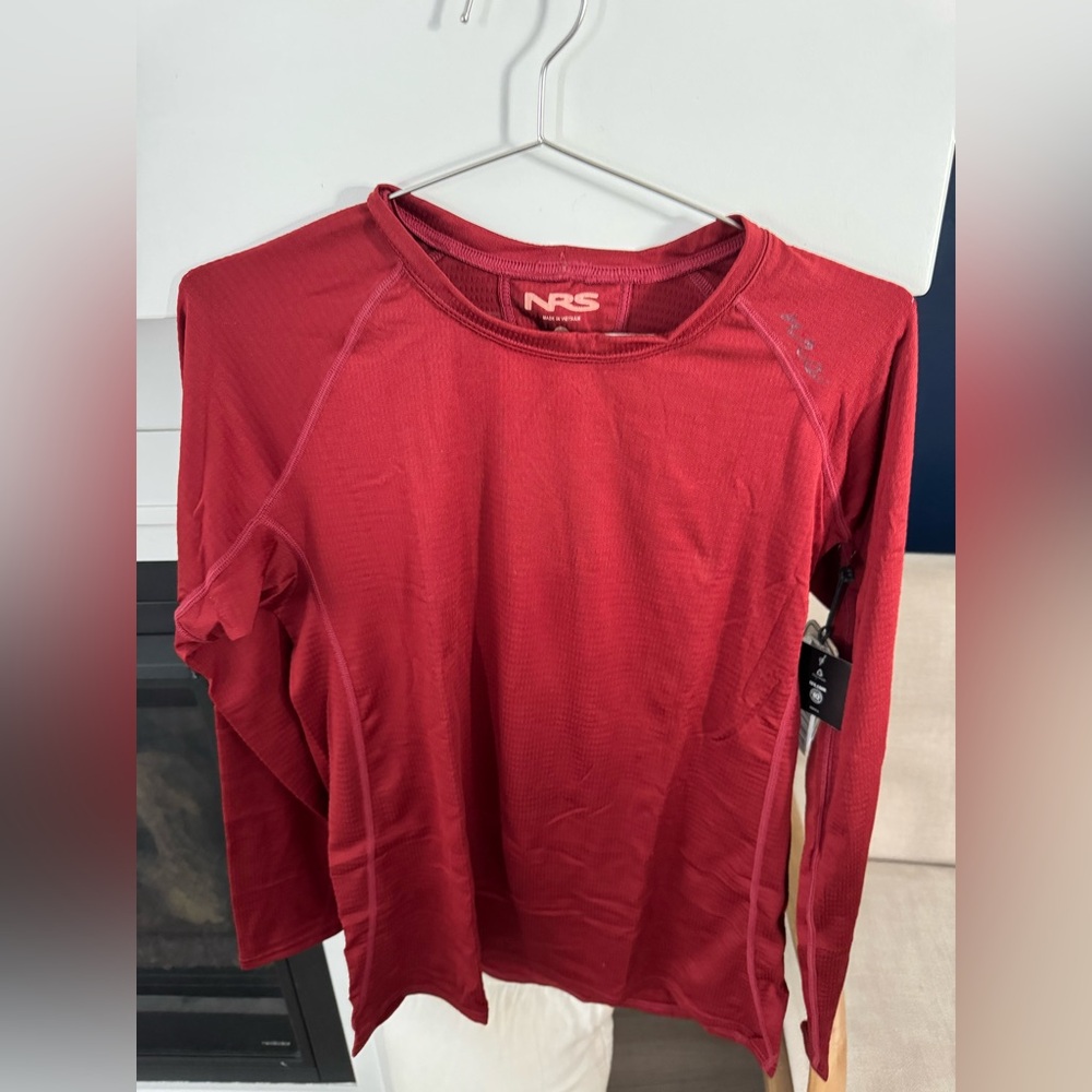 NRS Women's Lightweight Long Sleeve Shirt Large NWT Vino UPF 50+